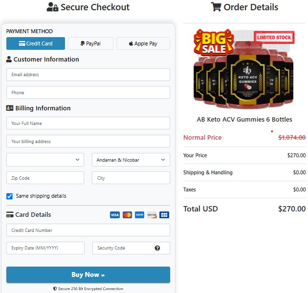 AB Keto ACV Gummies AB Keto ACV Gummies Order Page